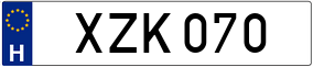 Trailer License Plate